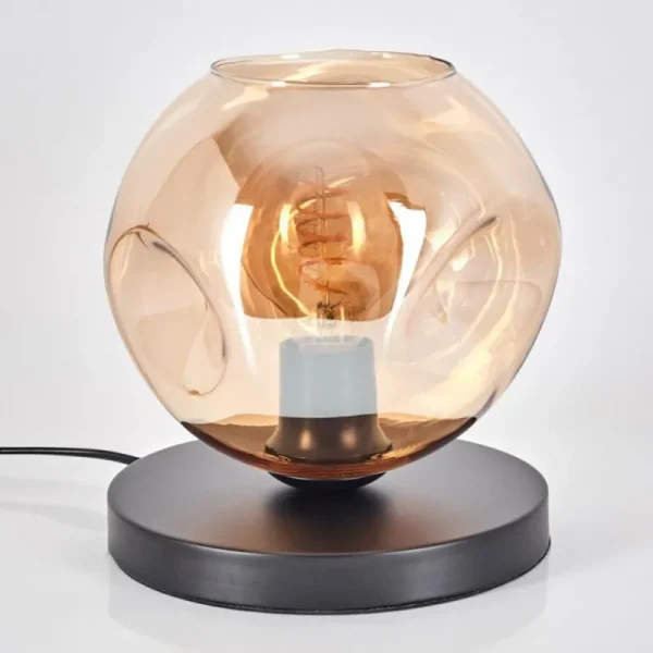 hofstein Ripoll Lampe à poser Noir, 1 lumière* Lampes En Verre