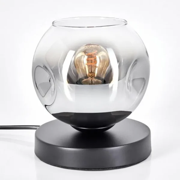 hofstein Ripoll Lampe à poser Noir, 1 lumière* Lampes En Verre