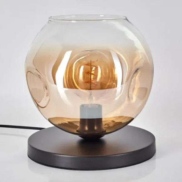 hofstein Ripoll Lampe à poser Noir, 1 lumière* Lampes En Verre