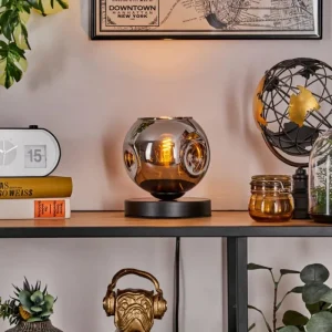 hofstein Ripoll Lampe à poser Noir, 1 lumière* Lampes En Verre