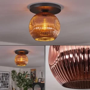 hofstein Ripoll Plafonnier, Boule lumineuse Cuivré, 1 lumière* Lampes Modernes
