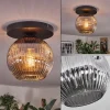 hofstein Ripoll Plafonnier, Boule lumineuse Fumé, 1 lumière* Lampes Modernes