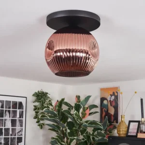 hofstein Ripoll Plafonnier, Boule lumineuse Cuivré, 1 lumière* Lampes Modernes