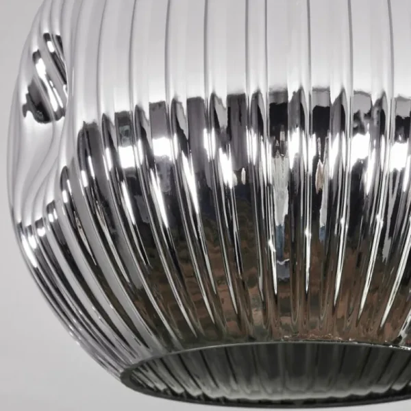 hofstein Ripoll Plafonnier, Boule lumineuse Chrome, Fumé, 1 lumière* Lampes Modernes