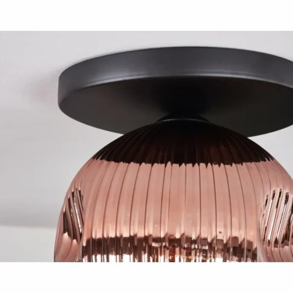 hofstein Ripoll Plafonnier, Boule lumineuse Clair, Cuivré, 1 lumière* Lampes Modernes