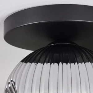 hofstein Ripoll Plafonnier, Boule lumineuse Clair, Fumé, 1 lumière* Lampes Modernes