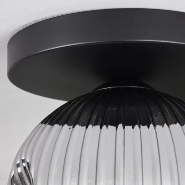 hofstein Ripoll Plafonnier, Boule lumineuse Clair, Fumé, 1 lumière* Lampes Modernes