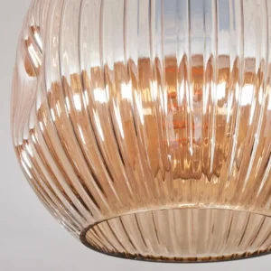 hofstein Ripoll Plafonnier, Boule lumineuse Ambre, 1 lumière* Lampes Modernes