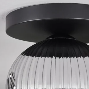 hofstein Ripoll Plafonnier, Boule lumineuse Chrome, Clair, Fumé, 1 lumière* Lampes Modernes