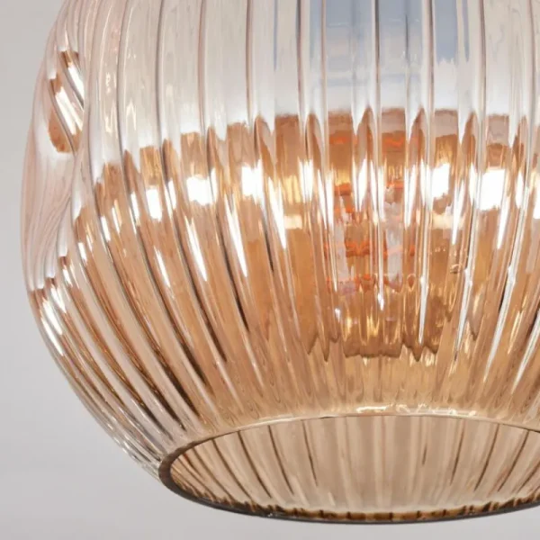 hofstein Ripoll Plafonnier, Boule lumineuse Ambre, 1 lumière* Lampes Modernes