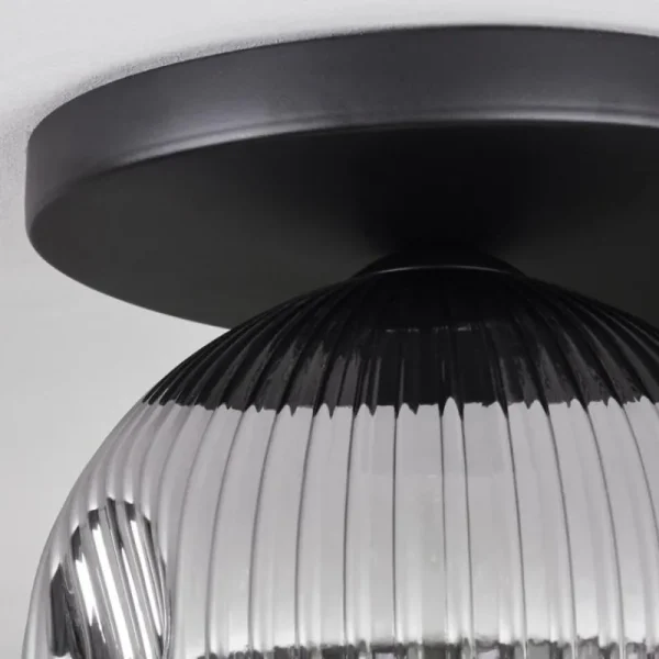 hofstein Ripoll Plafonnier, Boule lumineuse Fumé, 1 lumière* Lampes Modernes