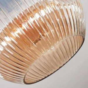 hofstein Ripoll Plafonnier, Boule lumineuse Ambre, 1 lumière* Lampes Modernes