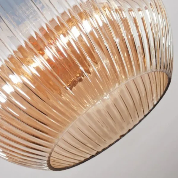 hofstein Ripoll Plafonnier, Boule lumineuse Ambre, 1 lumière* Lampes Modernes