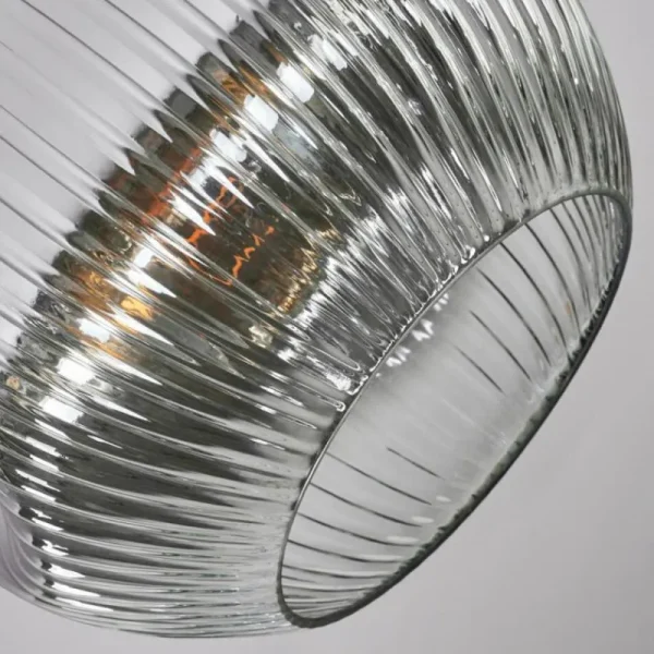 hofstein Ripoll Plafonnier, Boule lumineuse Chrome, Clair, Fumé, 1 lumière* Lampes Modernes