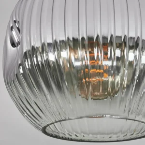 hofstein Ripoll Plafonnier, Boule lumineuse Chrome, Clair, Fumé, 1 lumière* Lampes Modernes