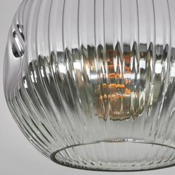 hofstein Ripoll Plafonnier, Boule lumineuse Chrome, Clair, Fumé, 1 lumière* Lampes Modernes