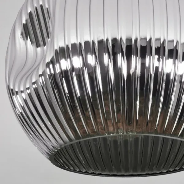 hofstein Ripoll Plafonnier, Boule lumineuse Chrome, Fumé, 1 lumière* Lampes Modernes
