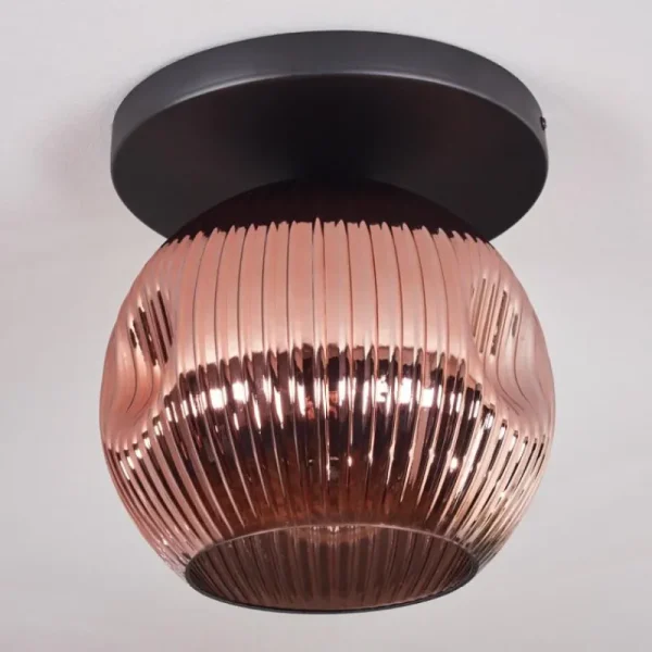 hofstein Ripoll Plafonnier, Boule lumineuse Cuivré, 1 lumière* Lampes Modernes