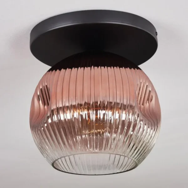 hofstein Ripoll Plafonnier, Boule lumineuse Clair, Cuivré, 1 lumière* Lampes Modernes