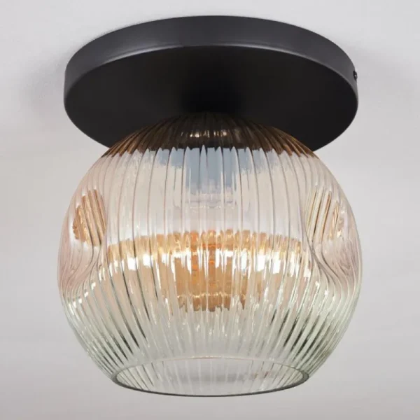 hofstein Ripoll Plafonnier, Boule lumineuse Ambre, Clair, 1 lumière* Lampes Modernes