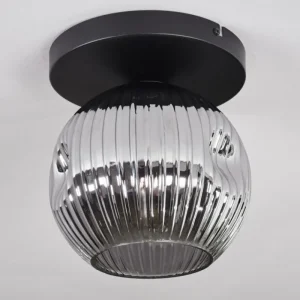 hofstein Ripoll Plafonnier, Boule lumineuse Fumé, 1 lumière* Lampes Modernes