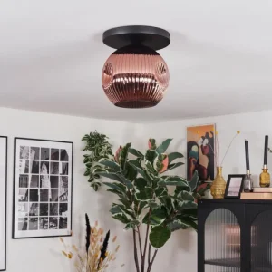 hofstein Ripoll Plafonnier, Boule lumineuse Cuivré, 1 lumière* Lampes Modernes