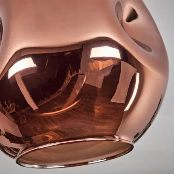 hofstein Ripoll Plafonnier Cuivré, 1 lumière* Lampes En Verre