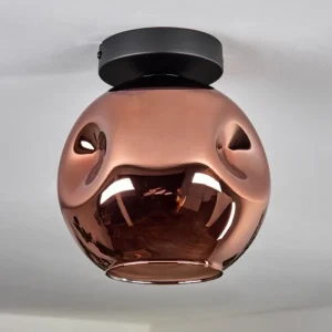 hofstein Ripoll Plafonnier Cuivré, 1 lumière* Lampes En Verre