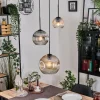 hofstein Ripoll Suspension, Boule lumineuse, Suspension grappe Ambre, Clair, Fumé, 3 lumières* Lampes Modernes