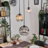 hofstein Ripoll Suspension, Boule lumineuse, Suspension, Suspension grappe Ambre, Clair, Fumé, 3 lumières* Lampes Modernes