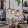 hofstein Ripoll Suspension, Boule lumineuse, Suspension Clair, Fumé, 3 lumières* Lampes Modernes