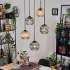 hofstein Ripoll Suspension, Boule lumineuse, Suspension grappe Ambre, Clair, Fumé, 5 lumières* Lampes Modernes