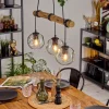 hofstein Ripoll Suspension, Boule lumineuse, Suspension Écru, Noir, 3 lumières* Lampes Modernes