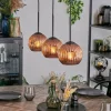 hofstein Ripoll Suspension, Boule lumineuse, Suspension Cuivré, 3 lumières* Lampes Modernes