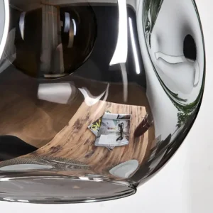hofstein Ripoll Suspension, Boule lumineuse, Suspension, Suspension grappe Ambre, Clair, Fumé, 3 lumières* Lampes Modernes