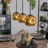 hofstein Ripoll Suspension, Boule lumineuse, Suspension Or, 3 lumières* Lampes En Verre
