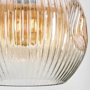 hofstein Ripoll Suspension, Boule lumineuse, Suspension grappe Ambre, Clair, Fumé, 5 lumières* Lampes Modernes