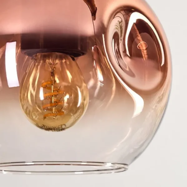 hofstein Ripoll Suspension, Boule lumineuse, Suspension Écru, Noir, 3 lumières* Lampes Modernes