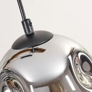 hofstein Ripoll Suspension, Boule lumineuse, Suspension Écru, Noir, 3 lumières* Lampes Modernes