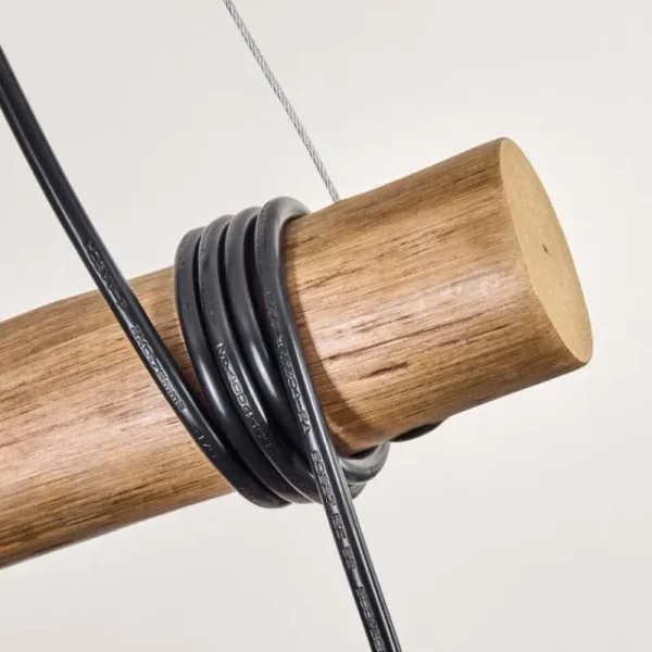 hofstein Ripoll Suspension, Boule lumineuse, Suspension Écru, Noir, 3 lumières* Lampes Modernes