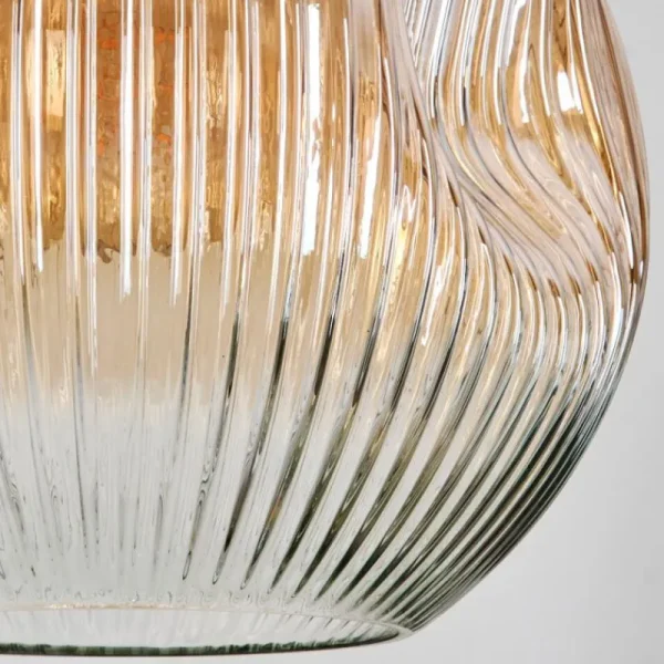 hofstein Ripoll Suspension, Boule lumineuse, Suspension grappe Ambre, Clair, Fumé, 5 lumières* Lampes Modernes