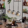 hofstein Ripoll Suspension Chrome, Clair, 3 lumières* Lampes En Verre