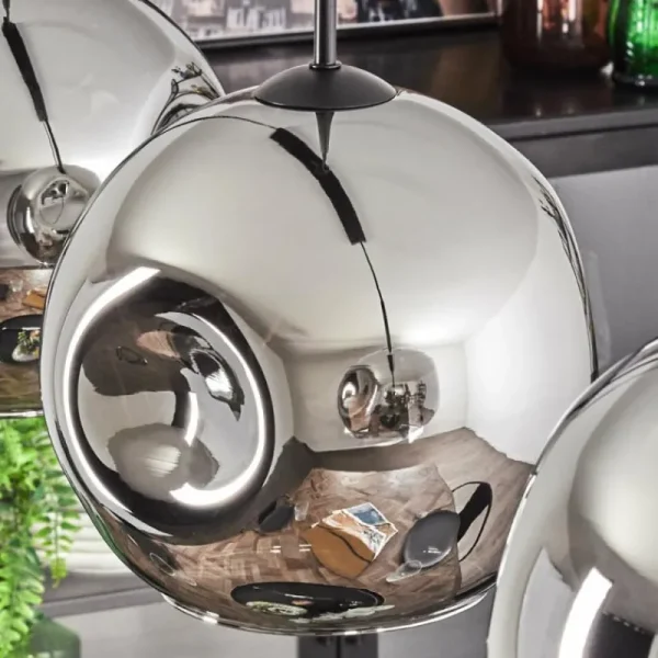 hofstein Ripoll Suspension Chrome, 3 lumières* Lampes En Verre