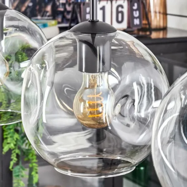hofstein Ripoll Suspension Clair, 3 lumières* Lampes En Verre