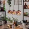 hofstein Ripoll Suspension Clair, Cuivré, 3 lumières* Lampes En Verre