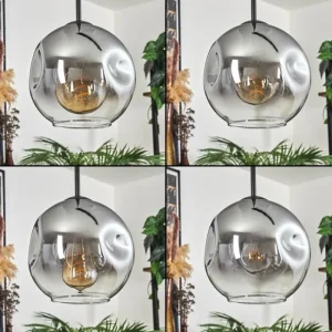 hofstein Ripoll Suspension Clair, Fumé, 3 lumières* Lampes Modernes