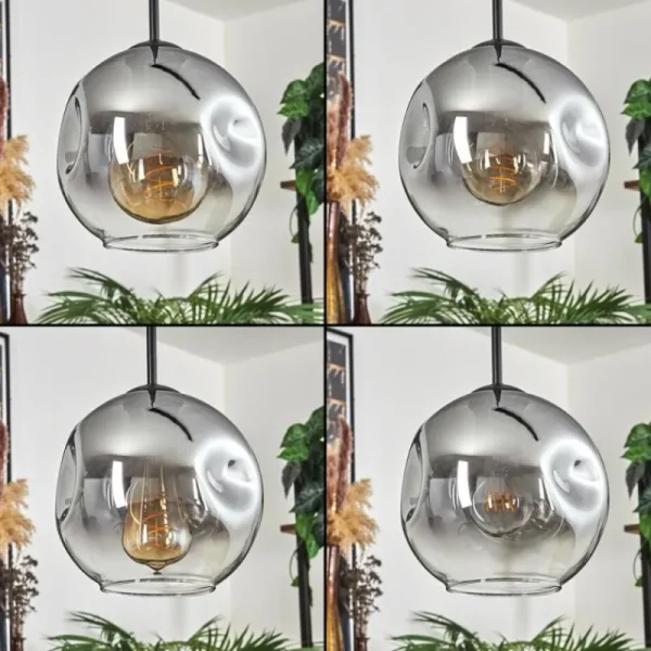hofstein Ripoll Suspension Clair, Fumé, 3 lumières* Lampes Modernes