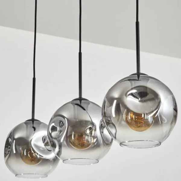 hofstein Ripoll Suspension Clair, Fumé, 3 lumières* Lampes Modernes