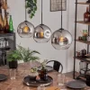 hofstein Ripoll Suspension Noir, 3 lumières* Lampes En Verre