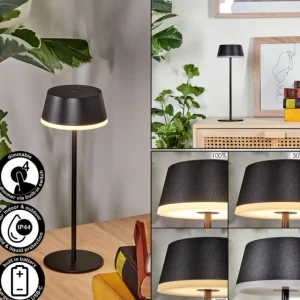 hofstein Romdrup Lampe de table d'extérieur, Lampe à poser LED Noir, 1 lumière* Lampes Modernes